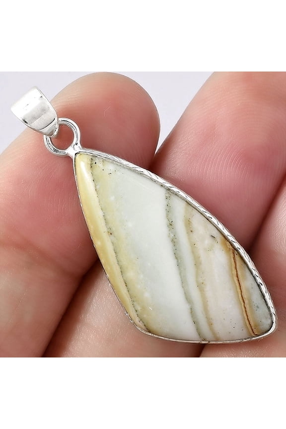 Natural Saturn Chalcedony 925 Sterling Silver Pendant Jewelry P-1053 SDP100973