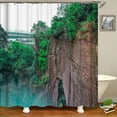 thumbnail image 1 of Natural Scenery Bathroom Curtains Forest Trees Shower Curtains 3d Printed Home Decor With 180x240cm Bath Curtains, 1 of 5
