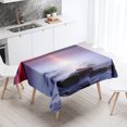 thumbnail image 1 of Natural Scenery Tablecloth Sunset Anti-fouling Waterproof Rectangular Kitchen Dining Table Home Decoration, 1 of 5