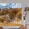 thumbnail image 1 of Natural Scenery Tree Shower Curtain Desert Country Outdoors Landscape Polyester Fabric Bat, 1 of 5