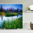 thumbnail image 1 of Natural Scenery waterproof Fabric Shower Curtain Bathroom Curtains With 180X180cm landscape Bath Screen Home Decoration, 1 of 5