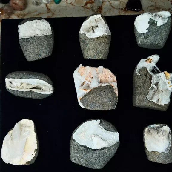 Natural Scolecite Crystal cluster Stone Lot - 10 Pieces 1.5kg Healing Specimens