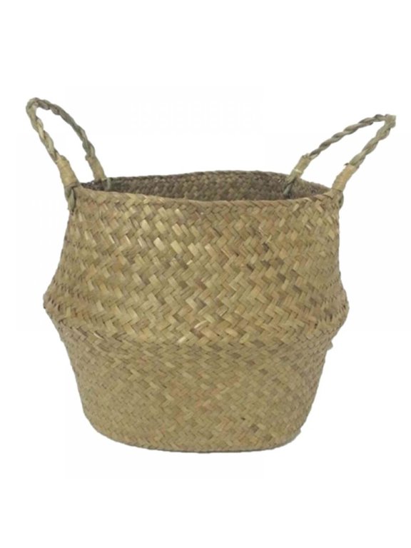 Natural Seagrass Basket - Home/Kitchen/Storage/Laundry/Organizer/Baskets - Hand Woven Basket - Baby Toy - Beach Bag - Toy Storage - Laundry Basket - Picnic Tote