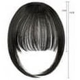 thumbnail image 1 of Natural Seamless Hair Extensions with Sideburns | Hand-Woven Long Curtain Bangs | Invisible Clip-In Volumizing Hairpiece | Soft Chemical Fiber | Lightweight | 1 Box, 1 of 1