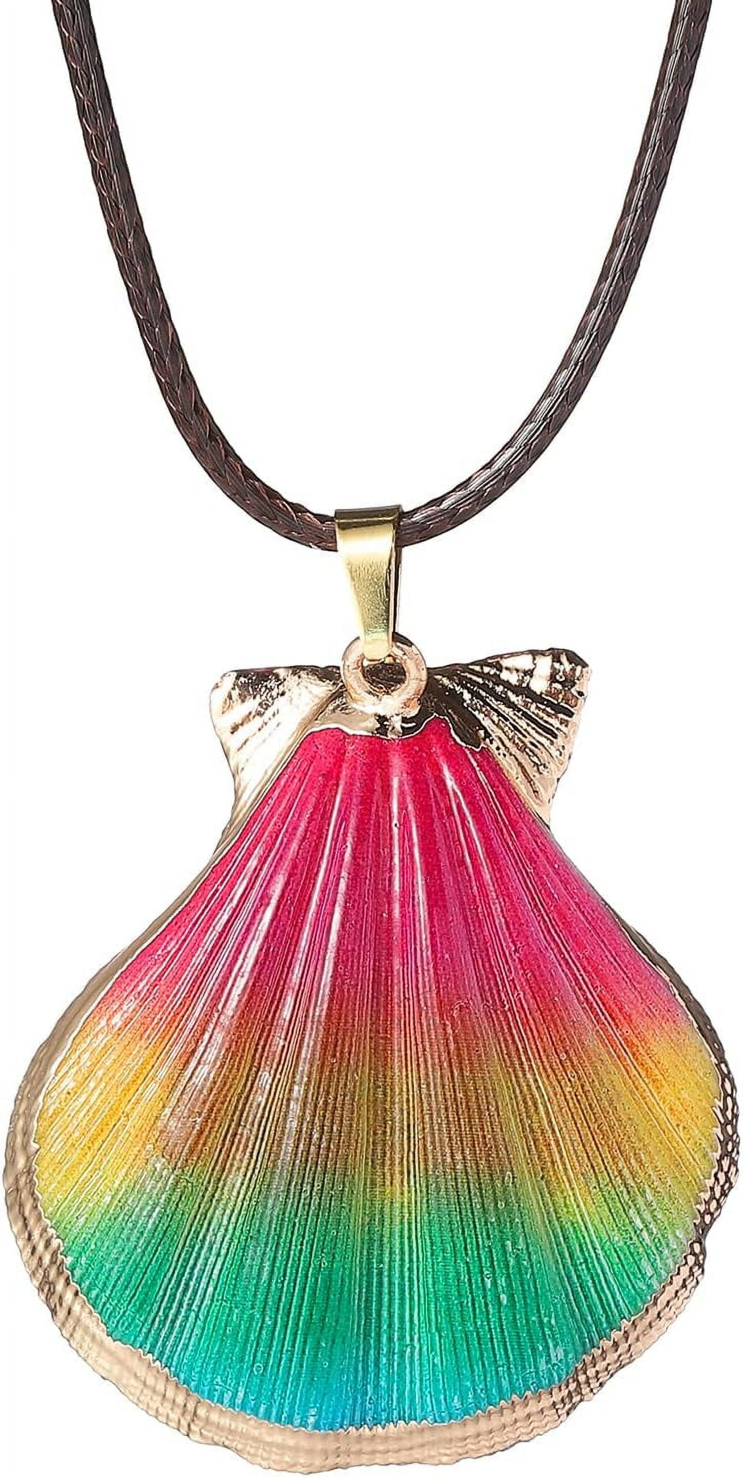 Seashell pendant necklace hot sale