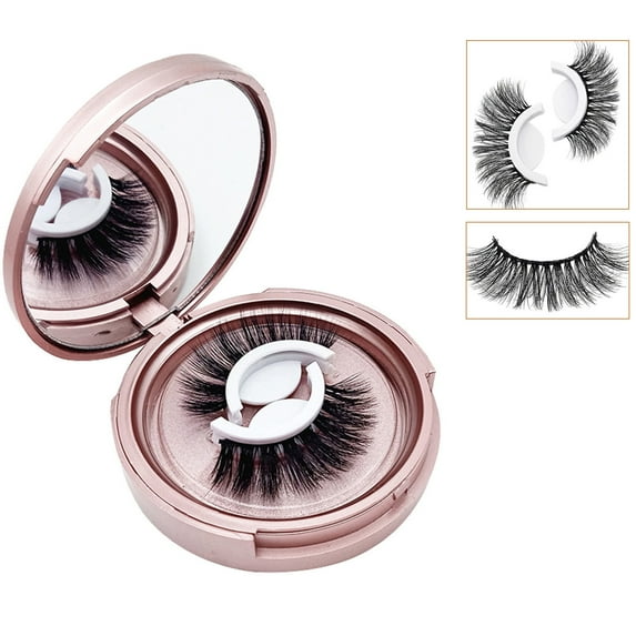Natural Self Eyelashes Reusable False Lash Strips For Christmas Makeup Set