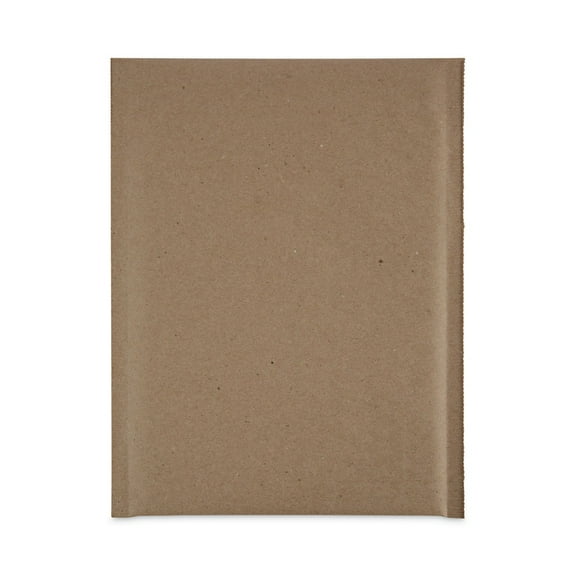 Universal UNV62264 10.5 in. x 16 in. Barrier Bubble Air Cell Cushion Self-Adhesive Closure #5 Natural Self-Seal Cushioned Mailer - Kraft (80/Carton)
