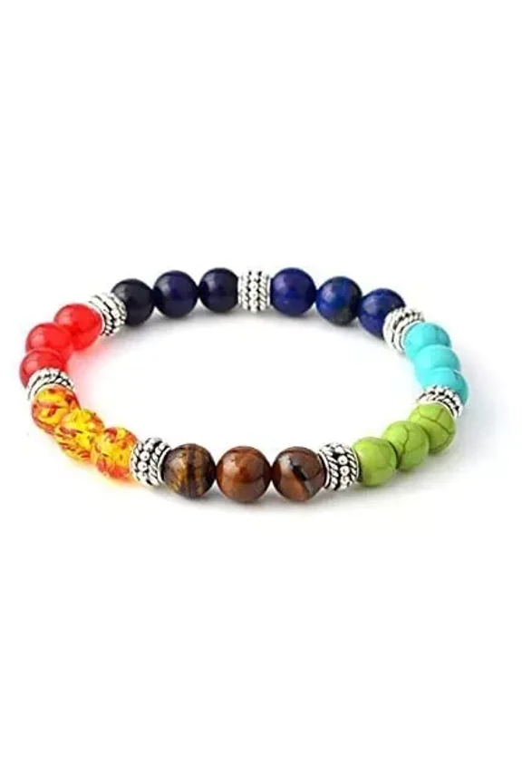 Multicolor Gemstone Bracelet for Reiki Healing and Crystal Healing