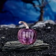 thumbnail image 1 of Natural Semi-Precious Stone Mini Pumpkin Hand-Polished Decor - Amethyst Rose Quartz Thanksgiving Halloween Miniature Scene(Purple), 1 of 6