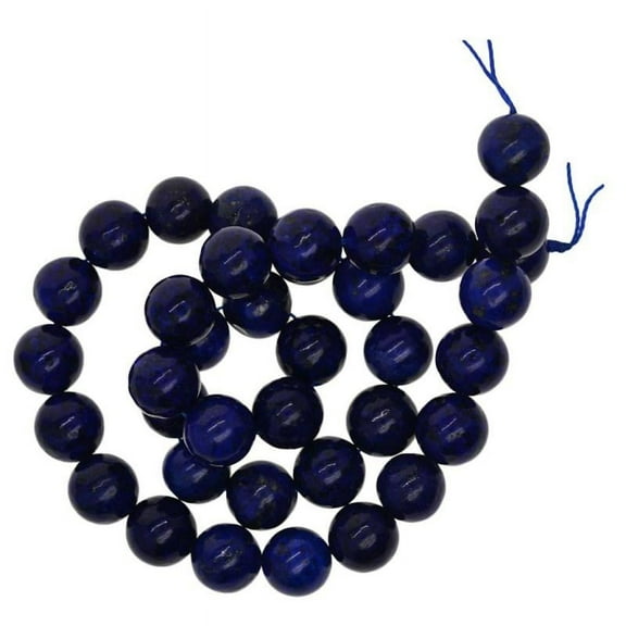 Natural Semi-precious Lapis Lazuli Gemstone Round Beads Jewelry Crafts 15"