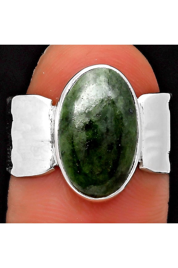 Natural Serpentine 925 Sterling Silver Ring s.7 Jewelry R-1450 SDR198390