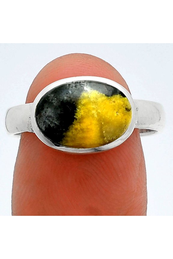 Natural Serpentine 925 Sterling Silver Ring s.8.5 Jewelry R-1057 SDR247471