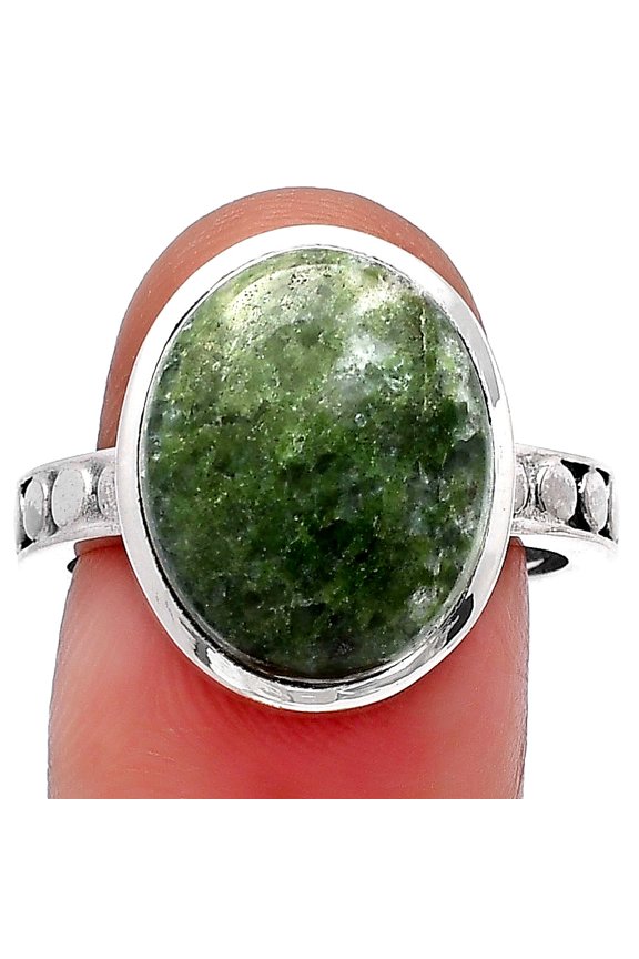 Natural Serpentine 925 Sterling Silver Ring s.8 Jewelry R-1060 SDR214729