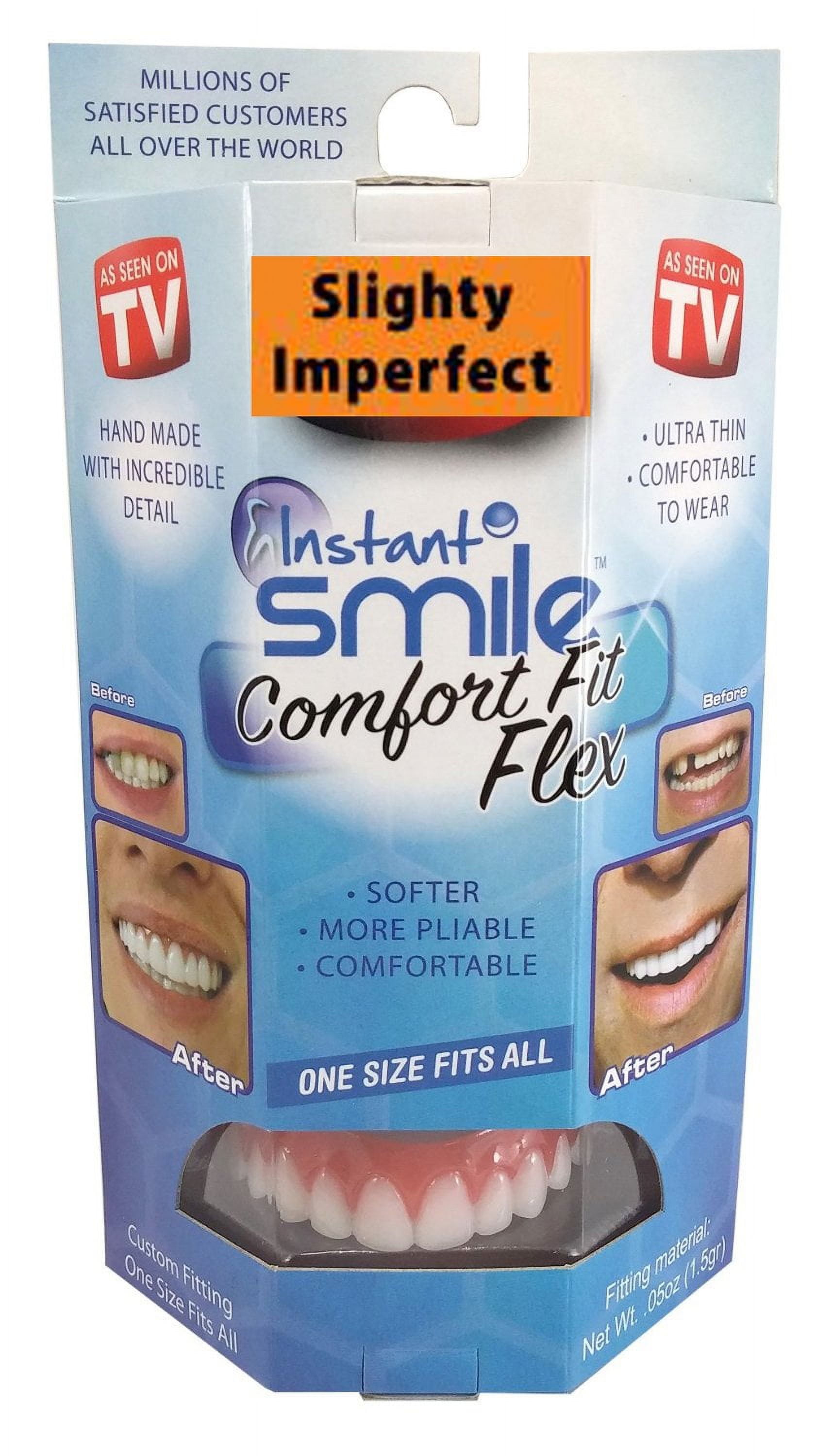 Instant Smile Comfort Fit Flex Teeth - Natural Shade, Slightly