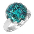 thumbnail image 1 of Natural Shattuckite Ring 925 Sterling Silver Handmade Jewelry, 1 of 6