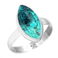thumbnail image 1 of Natural Shattuckite Ring 925 Sterling Silver Handmade Jewelry, 1 of 6