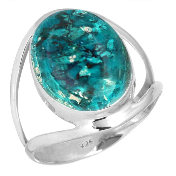 Natural Shattuckite Women Jewelry 925 Sterling Silver Ring