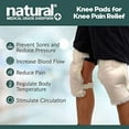 thumbnail image 1 of Natural Sheepskin Knee Pads for Knee Pain Relief, Set of 2 | 100% Genuine Medical Grade Sheepskin Knee Straps for Knee Support, Pressure Relief & Bed Sores, Natural, 11.5" x 7", 1 of 7