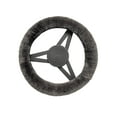 thumbnail image 1 of Natural Auto Sheepskin Steering Wheel Cover | Carbon grey, 1 of 4
