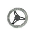 thumbnail image 1 of Natural Auto Sheepskin Steering Wheel Cover | Silver, 1 of 4