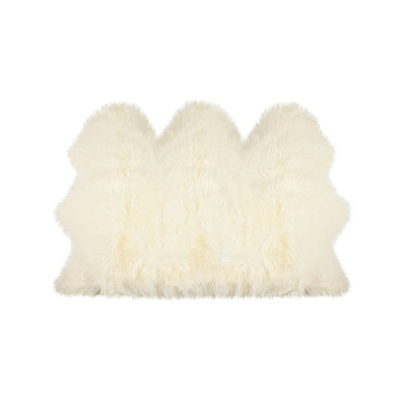Natural New Zealand Sheepskin Trio Rug | Natural | 3'x5'