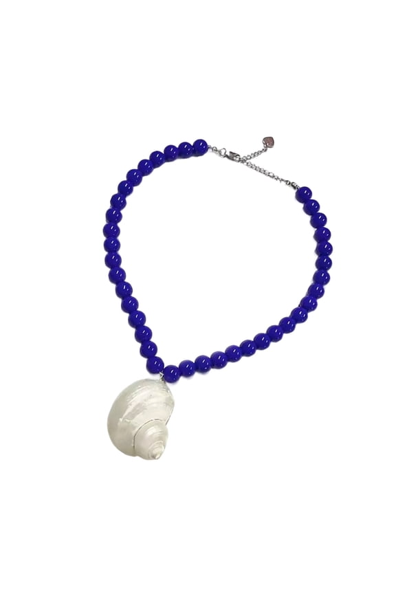 Natural Shell Bead Necklace Jewelry Lightweight Unique Sea Inspired Collarbone Chain Jewelry Gift for Women