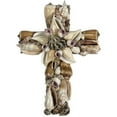 thumbnail image 1 of Natural Shells Cross Wall D√©cor 8" Hanging Seashell Coastal Beach Themed Decoration, 1 of 1