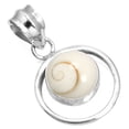 thumbnail image 1 of Natural Shiva Eye Pendant 925 Sterling Silver Handmade Jewelry, 1 of 4