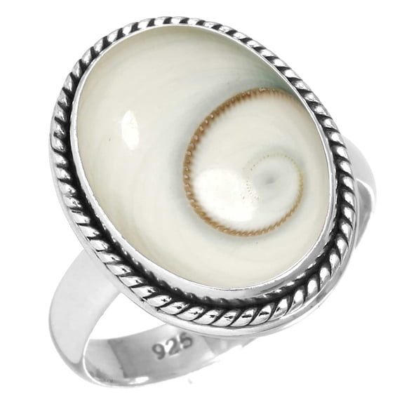 Natural Shiva Eye Women Jewelry 925 Sterling Silver Ring