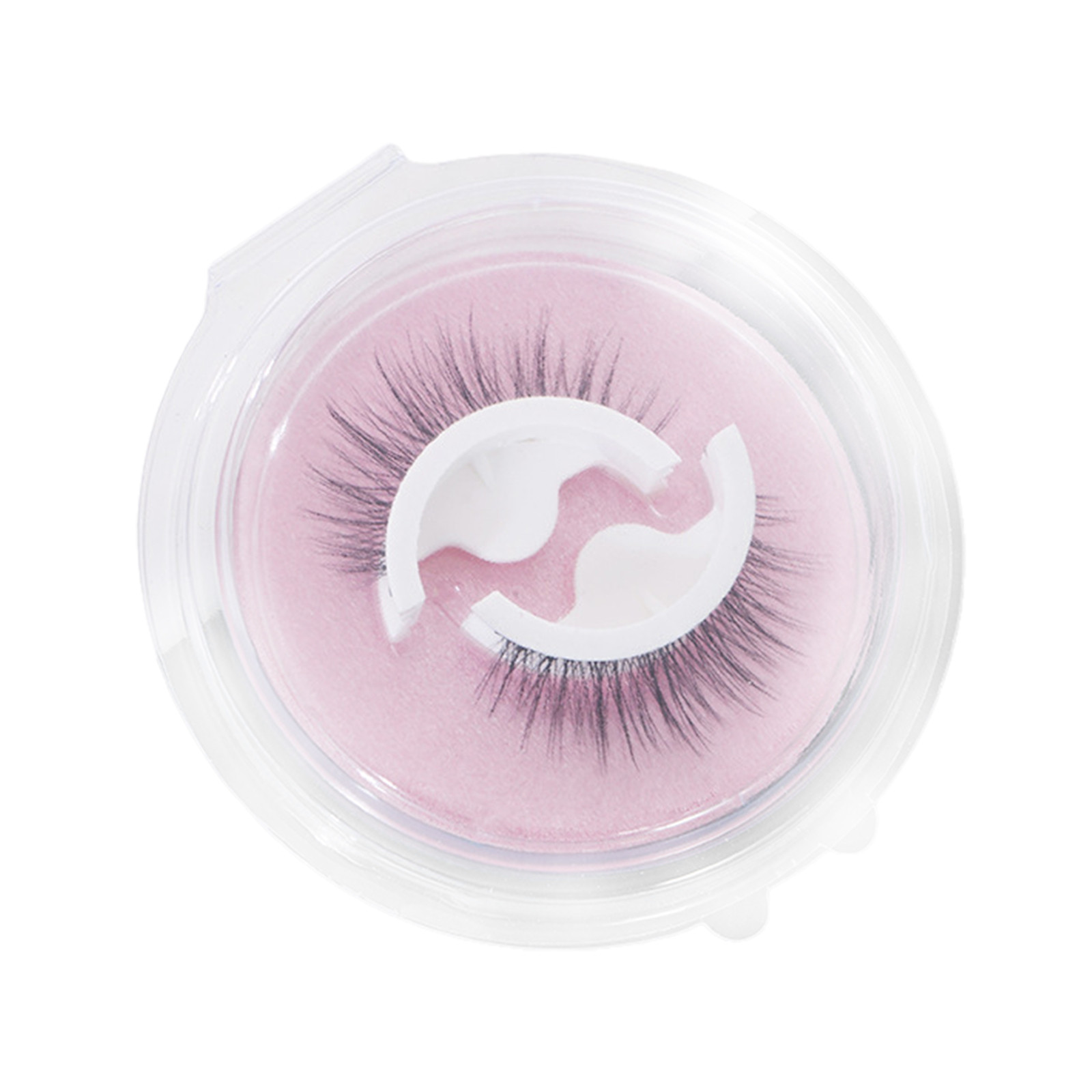 Natural Short Lashes Clear Band 25 Lashes Thick Dramatic Look Salon Lashes Cases Empty 25 Mm 3074