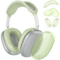thumbnail image 1 of Natural Silicone Case for AirPods Max Earphones Scratch-Resistant Earpads Earmuff Headband Cover (Clear Green), 1 of 6