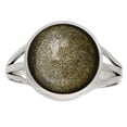 thumbnail image 1 of Natural Silver Obsidian 925 Sterling Silver Ring s.10 Jewelry R-1006 SDR250085, 1 of 5