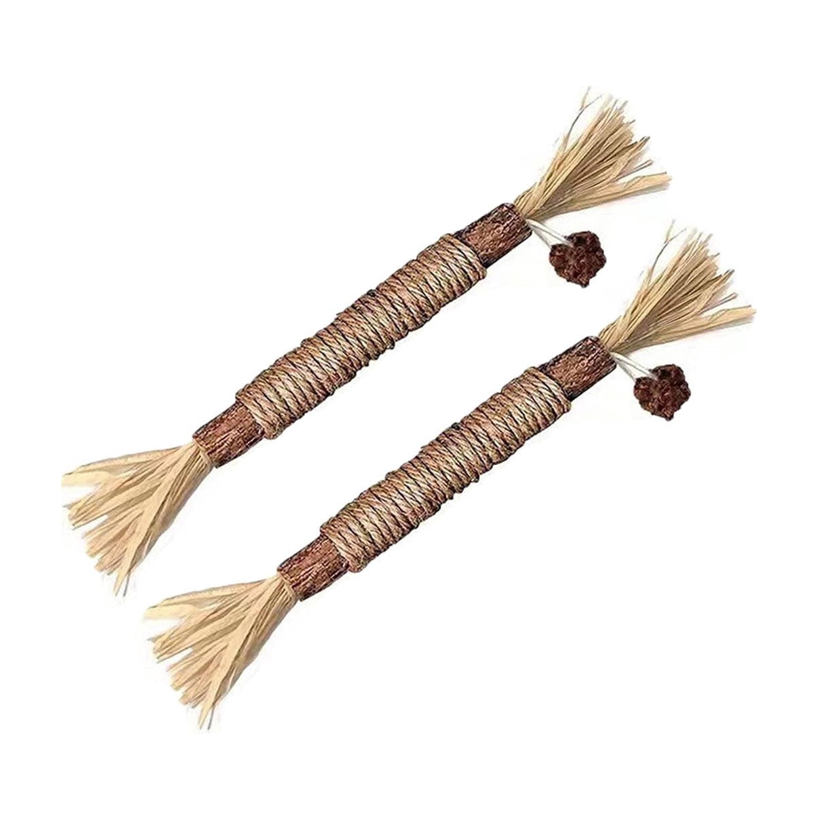 Image showcasing Natural Silvervine Cat Chew Sticks | 2 Pack Dental Health Toys for Cats ...