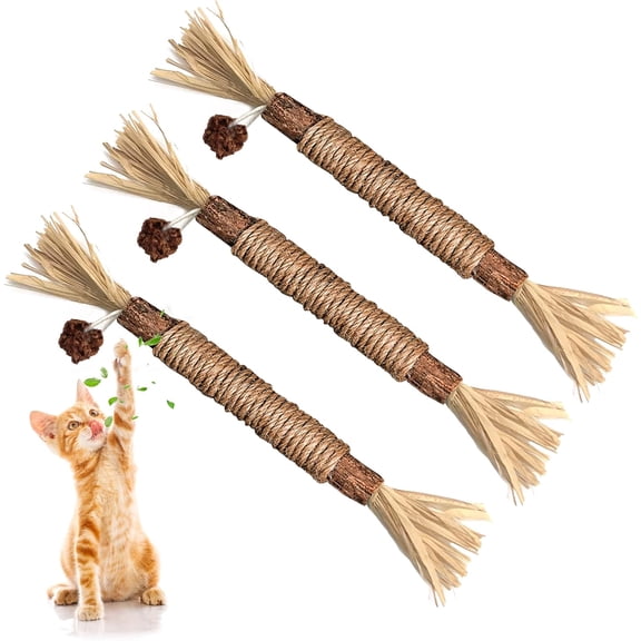 Natural Silvervine Dental Sticks，Specifically designed for indoor cats, suitable for chewing and dental care.