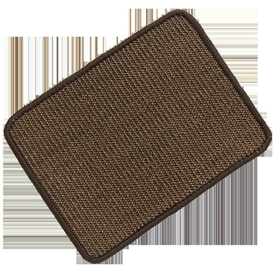 Natural Sisal Cat Scratch Rug 12x16in – Floor Scratcher for Claw Care & Furniture Protection (E)