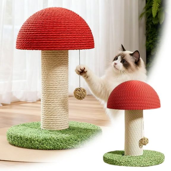 Natural Sisal Rope Cat Scratching Board for Indoor Play and Exercise Stress Activity Center Suitable Family Living Rooms
