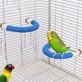 thumbnail image 1 of Natural Sisal Rope Curved Parrot Perch, Bird Cage Stand Perch, Claw Beak Grinding Bird Perch for Budgies Cockatiels Conures Lovebirds Parakeets, Essential Bird Cage Accessories for Small Medium Birds, 1 of 6