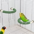 thumbnail image 1 of Natural Sisal Rope Curved Parrot Perch, Bird Cage Stand Perch, Claw Beak Grinding Bird Perch for Budgies Cockatiels Conures Lovebirds Parakeets, Essential Bird Cage Accessories for Small Medium Birds, 1 of 6
