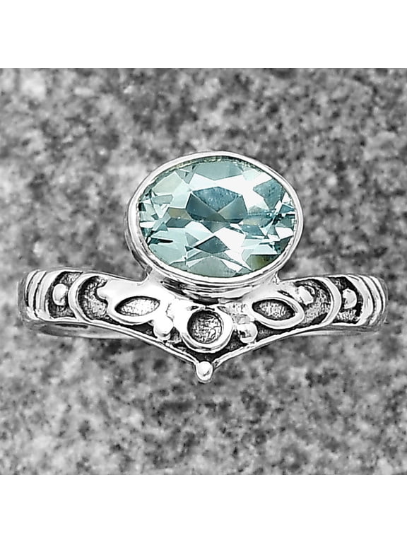 Natural Sky Blue Topaz 925 Sterling Silver Ring s.7 Jewelry DGR1121_B_7 R-1046