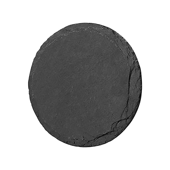 Natural Slate Stone Coasters Set, Assorted Shapes Round Heart Square Hexagon Drink Mats, Stone Table Protection for Home Bar Decor