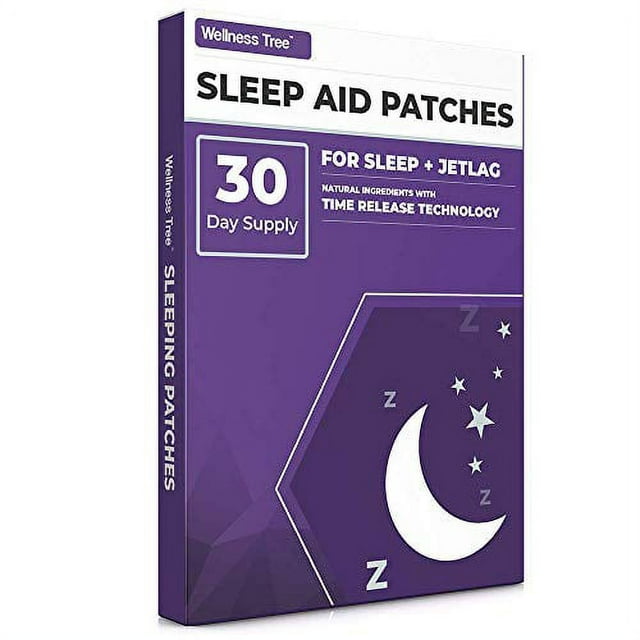 Wellness Tree Natural Sleep Patches Contains Melatonin, 5HTP