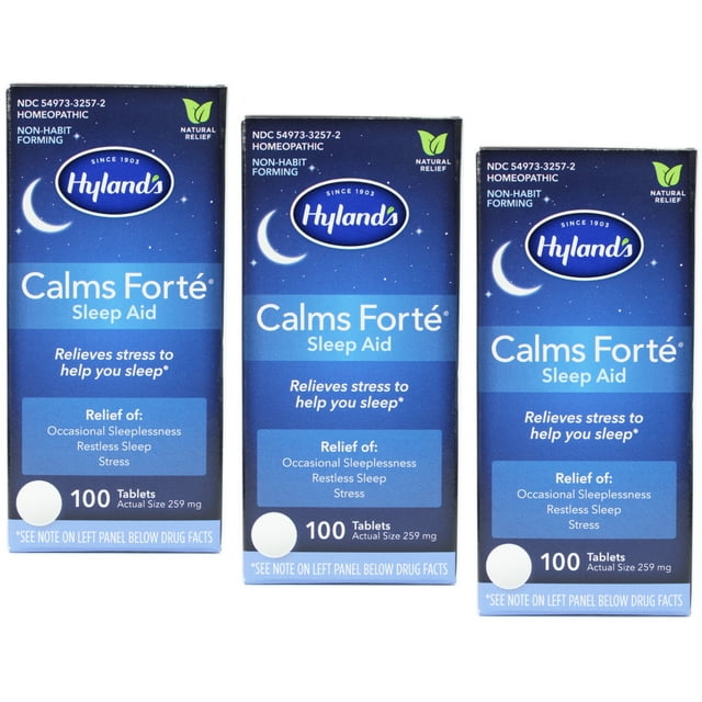 Natural Sleep Aid Pills, Calms Forte by Hyland's, Insomnia and Stress