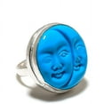 thumbnail image 1 of Natural Sleeping Turquoise Gemstone 925 Sterling Silver Ring Size 8, 1 of 2