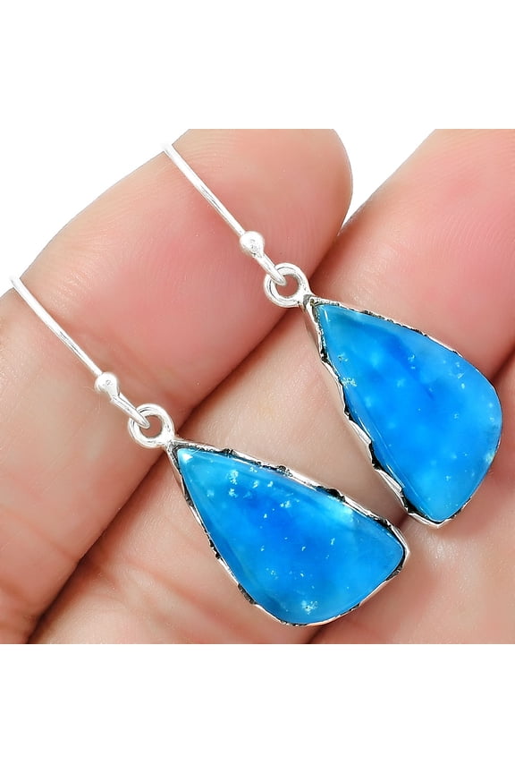 Natural Smithsonite 925 Sterling Silver Earrings Jewelry E-1113 SDE87430