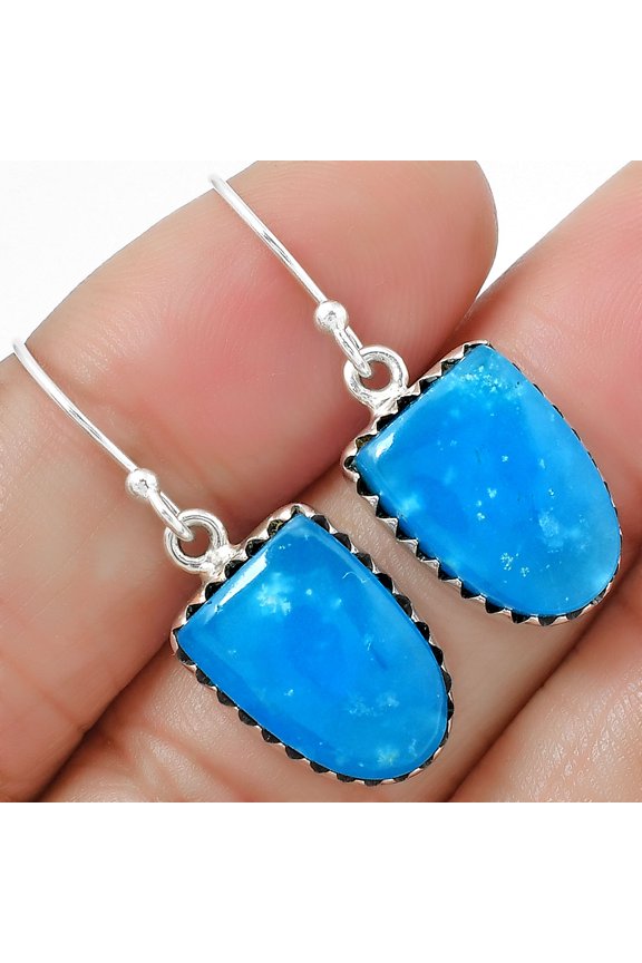 Natural Smithsonite 925 Sterling Silver Earrings Jewelry E-1113 SDE87515