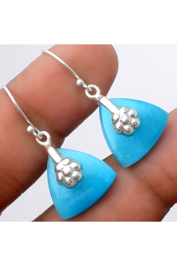 Natural Smithsonite 925 Sterling Silver Earrings Jewelry E-1137 SDE86906