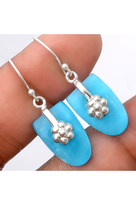 Natural Smithsonite 925 Sterling Silver Earrings Jewelry E-1137 SDE86912