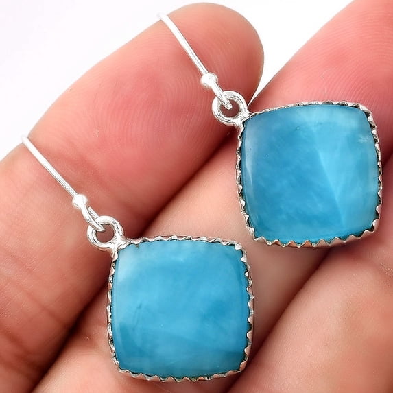 Natural Smithsonite 925 Sterling Silver Earrings Jewelry SDE52746