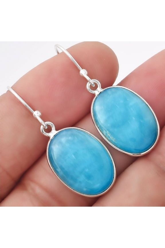 Natural Smithsonite 925 Sterling Silver Earrings Jewelry SDE53491