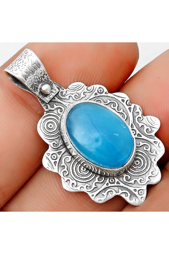 Natural Smithsonite 925 Sterling Silver Pendant Jewelry P-1238 SDP134600